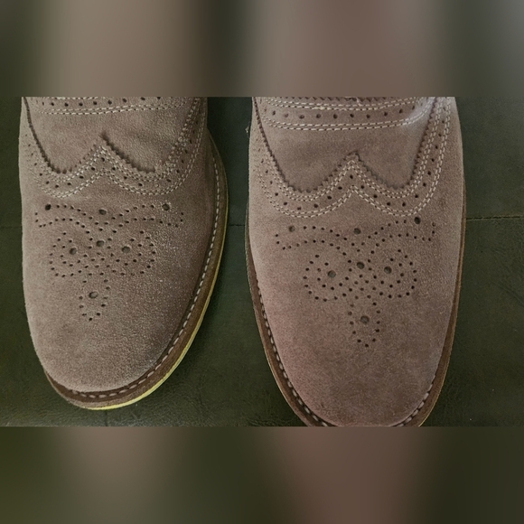 GIORGIO BRUTINI Wingtop Suede Leather Oxford. Camel. Size 13 main image 8